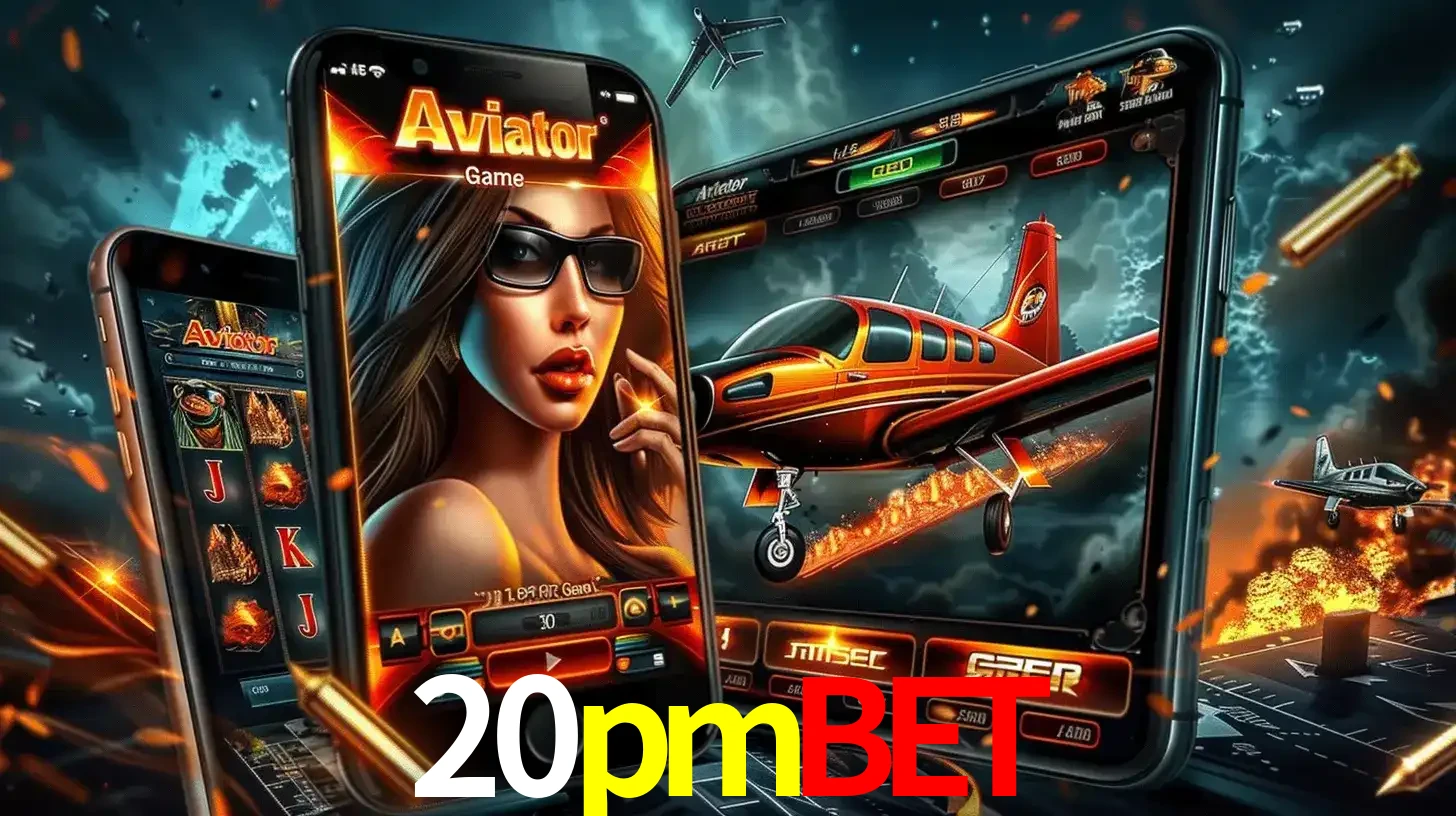 O popular jogo de apostas Aviator exibido em vários celulares e tablets, mostrando a interface emocionante e a ação de voo disponíveis para jogar agora no 20pmbet.